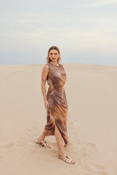 Produto Vestido Feminino Midi Tule Gata Bakana