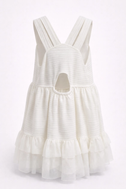 Produto Vestido Kiki Xodó Babado Bebê Feminino Branco