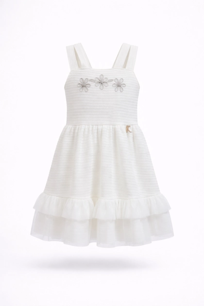 Produto Vestido Kiki Xodó Babado Bebê Feminino Branco