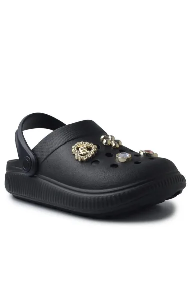 Babuche Infantil Molekinha Feminino Preto Babuche Infantil Molekinha Feminino Preto
