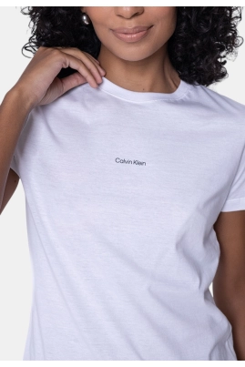 Baby Look Calvin Klein Feminina Branca Baby Look Calvin Klein Feminina Branca
