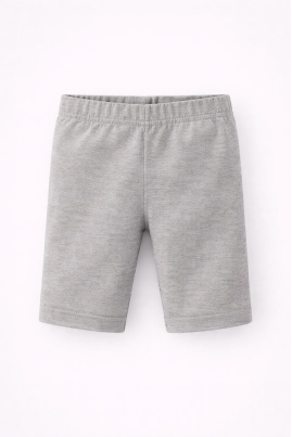 Bermuda Malwee Bebê Feminina Cotton Cinza Mescla Bermuda Malwee Bebê Feminina Cotton Cinza Mescla
