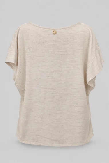 Blusa Feminina Manga Curta Bordados Gatabakana Blusa Feminina Manga Curta Bordados Gatabakana