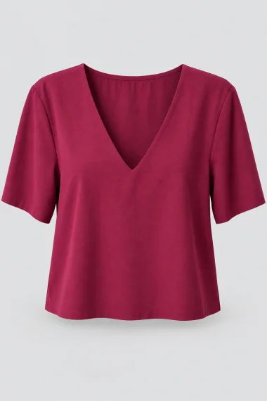 Blusa Feminina Cropped Manga Curta Ellen One Blusa Feminina Cropped Manga Curta Ellen One
