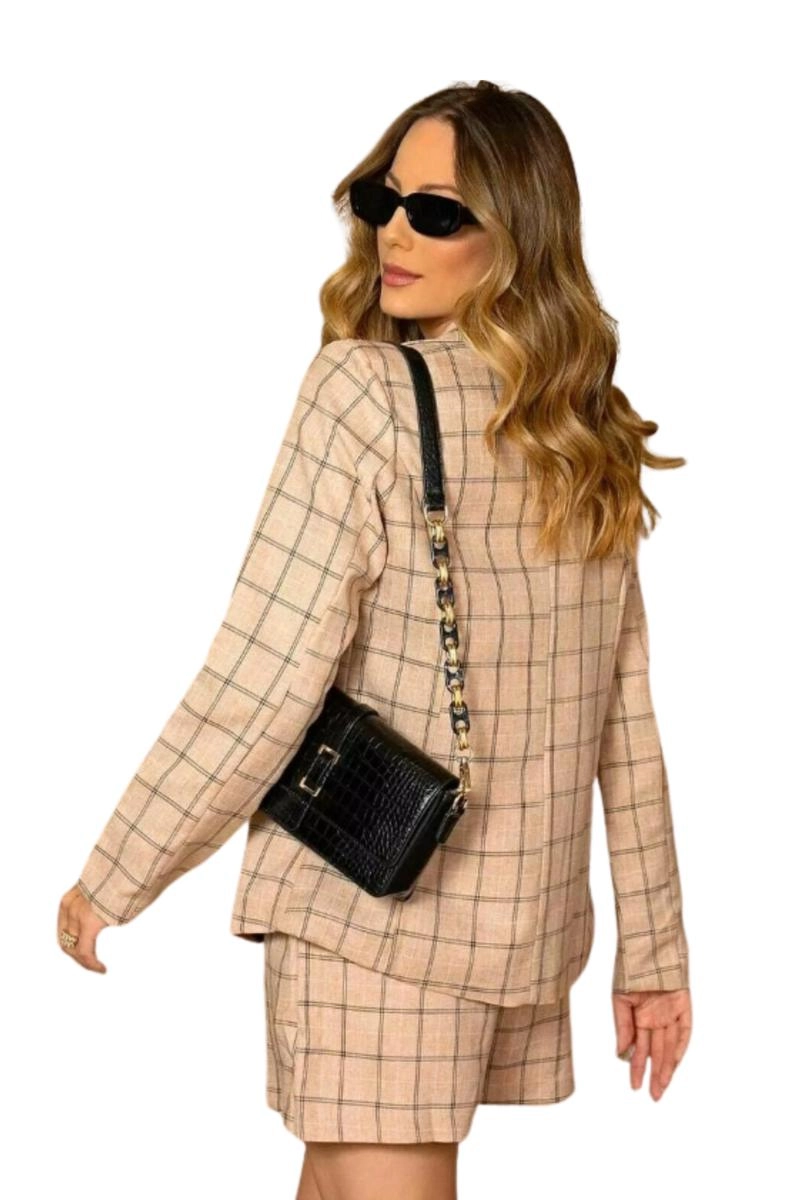 Blazer Ellen One Xadrez Feminino