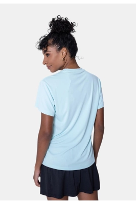 Blusa Adidas Manga Curta Fit Run It Feminina Azul Blusa Adidas Manga Curta Fit Run It Feminina Azul
