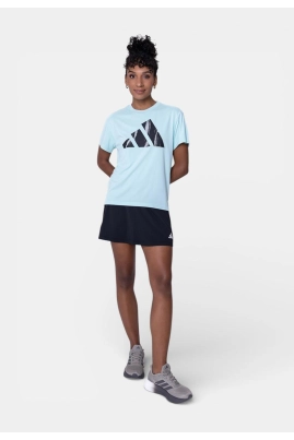 Blusa Adidas Manga Curta Fit Run It Feminina Azul Blusa Adidas Manga Curta Fit Run It Feminina Azul