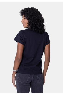 Blusa Cavalera Manga Curta Feminina Preta