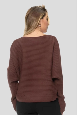 Blusa Crocker Tricot Manga Morcego Feminina Chocolate Blusa Crocker Tricot Manga Morcego Feminina Chocolate
