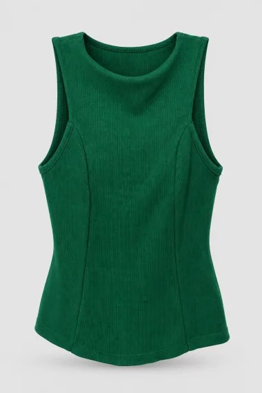 Blusa Feminina Cropped Canelada Blusa Feminina Cropped Canelada