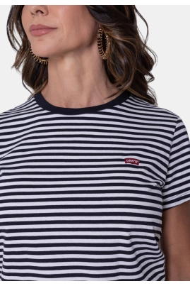 Blusa Levi's Manga Curta Feminina Listrada Blusa Levi's Manga Curta Feminina Listrada