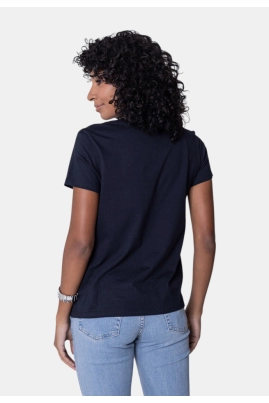Blusa Levis Manga Curta Gola V Feminina Blusa Levis Manga Curta Gola V Feminina