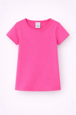 Produto - Blusa Malwee Bebê Feminina Manga Curta Cotton Rosa