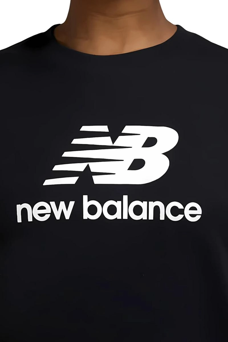Blusa New Balance Essential Jersey Logo Tee Feminina Preta