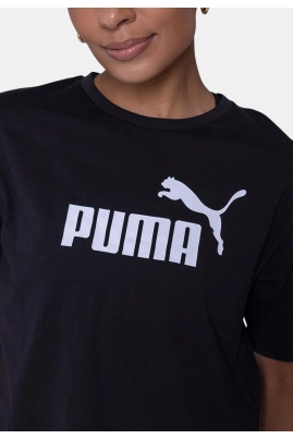 Blusa Puma Cropped Manga Curta Feminina Preta Blusa Puma Cropped Manga Curta Feminina Preta