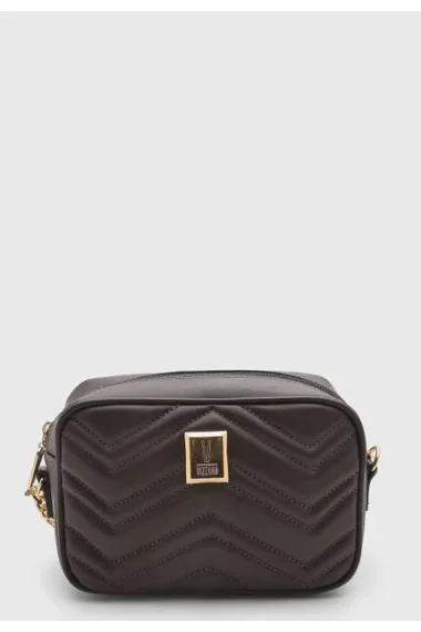 Bolsa Feminina Vizzano Chevron Marrom com Alça Transversal Bolsa Feminina Vizzano Chevron Marrom com Alça Transversal