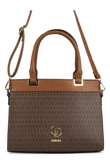 Bolsa Feminina Dakota Tote Monograma Marrom Bolsa Feminina Dakota Tote Monograma Marrom