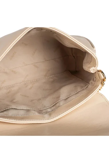 Bolsa Feminina Dakota Transversal com Corrente Bege Tule Bolsa Feminina Dakota Transversal com Corrente Bege Tule