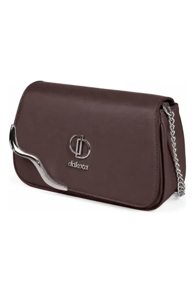 Bolsa Feminina Dakota Transversal com Corrente Marrom Bolsa Feminina Dakota Transversal com Corrente Marrom