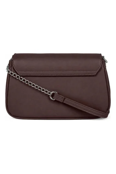 Bolsa Feminina Dakota Transversal com Corrente Marrom Bolsa Feminina Dakota Transversal com Corrente Marrom