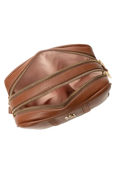 Mini Bolsa Feminina Rafitthy Transversal Marrom Mini Bolsa Feminina Rafitthy Transversal Marrom