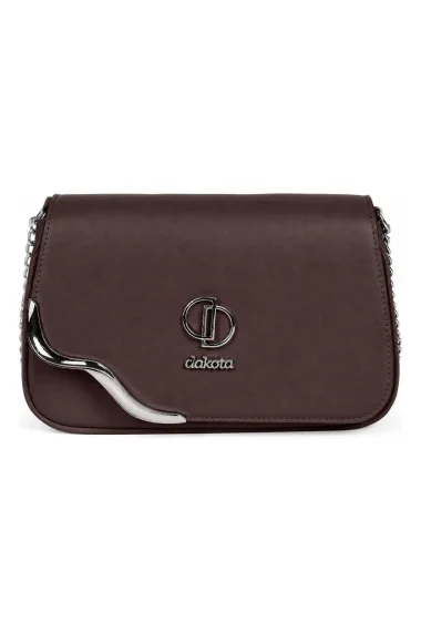 Bolsa Feminina Dakota Transversal com Corrente Marrom Bolsa Feminina Dakota Transversal com Corrente Marrom