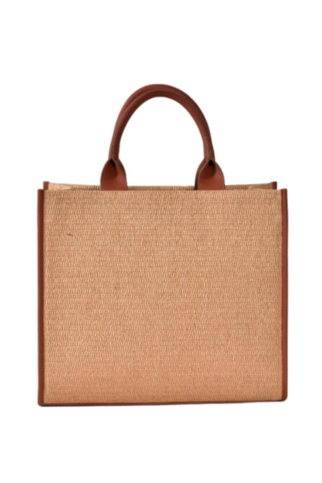Bolsa Tote Palha Grande Via Marte