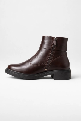 Bota Dakota Cano Curto Salto Bloco Feminina Marrom