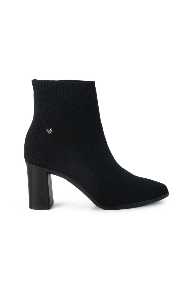 Bota Feminina Mississipi Cano Curto Bico Fino Preta Produto - Bota Feminina Mississipi Cano Curto Bico Fino Preta