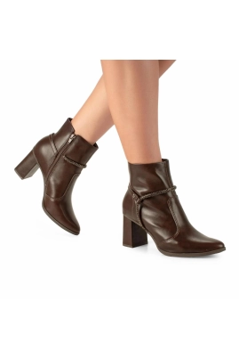 Bota Feminina Mississipi Cano Curto Café Bota Feminina Mississipi Cano Curto Café