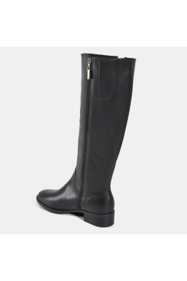 Bota Feminina Montaria em Couro Preto Via Marte Bota Feminina Montaria em Couro Preto Via Marte