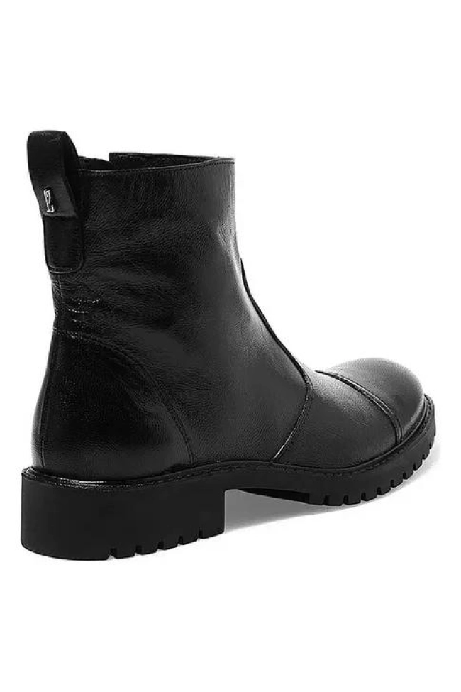 Bota Feminina Tratorada Preta Couro Cano Médio Santa Lolla Bota Feminina Tratorada Preta Couro Cano Médio Santa Lolla