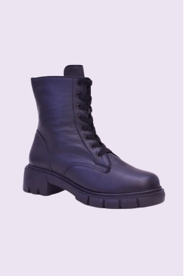 Produto - Bota Gabip Coturno De Couro Feminina Preta