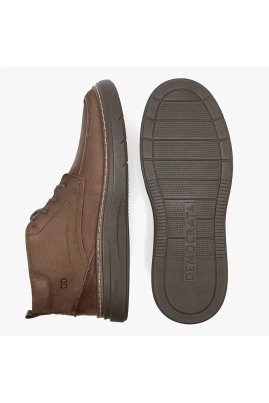 Bota Masculina Grid Couro Marrom Democrata Bota Masculina Grid Couro Marrom Democrata