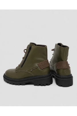 Bota Ramarim Coturno Feminina Musgo Bota Ramarim Coturno Feminina Musgo