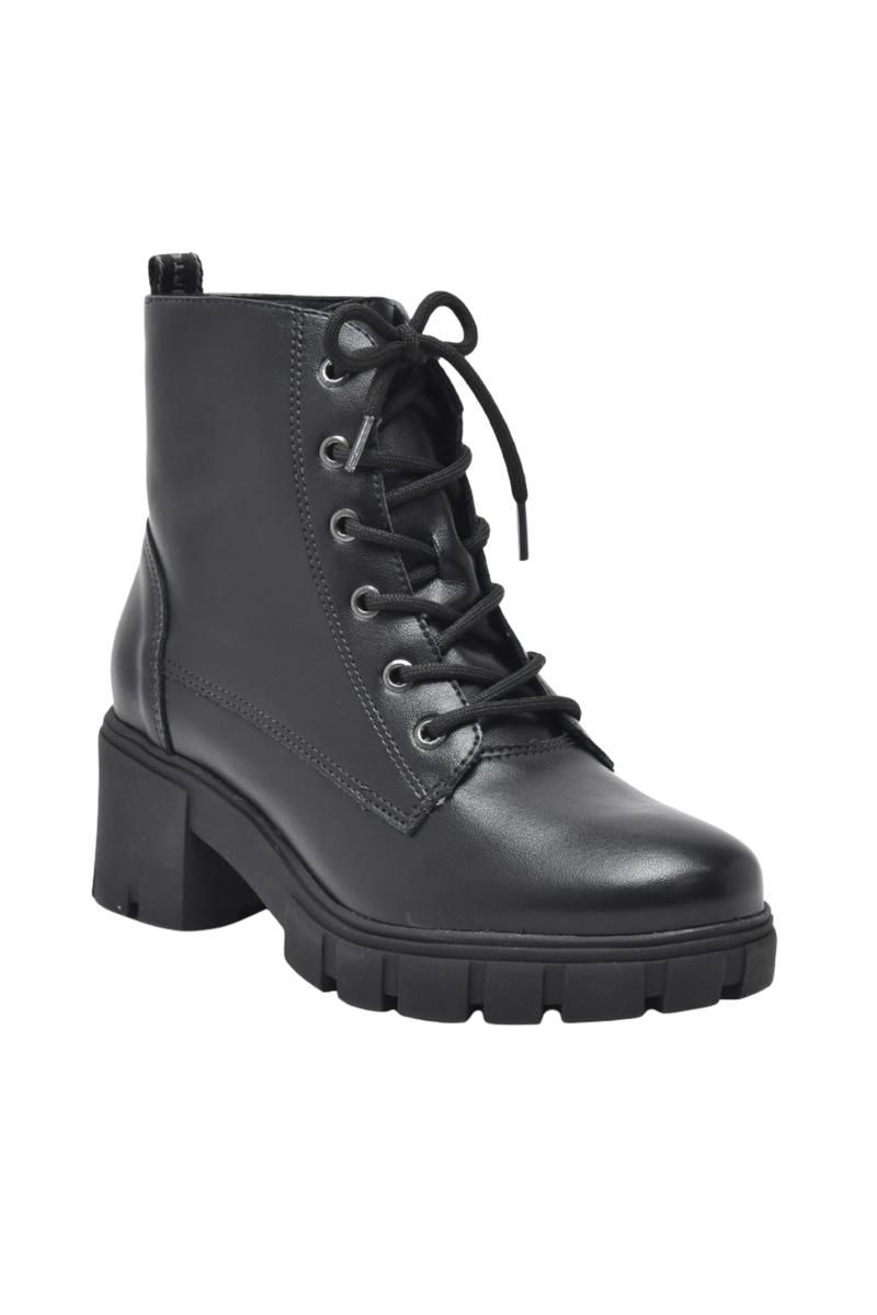 Bota Via Marte Coturno Cadarço Feminina
