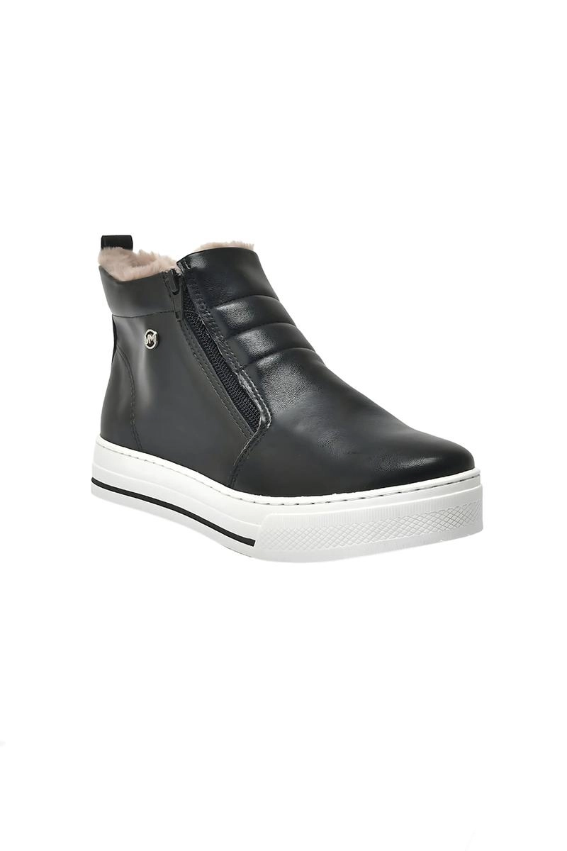 Bota Via Marte Pelo Sherpa Feminina Preta
