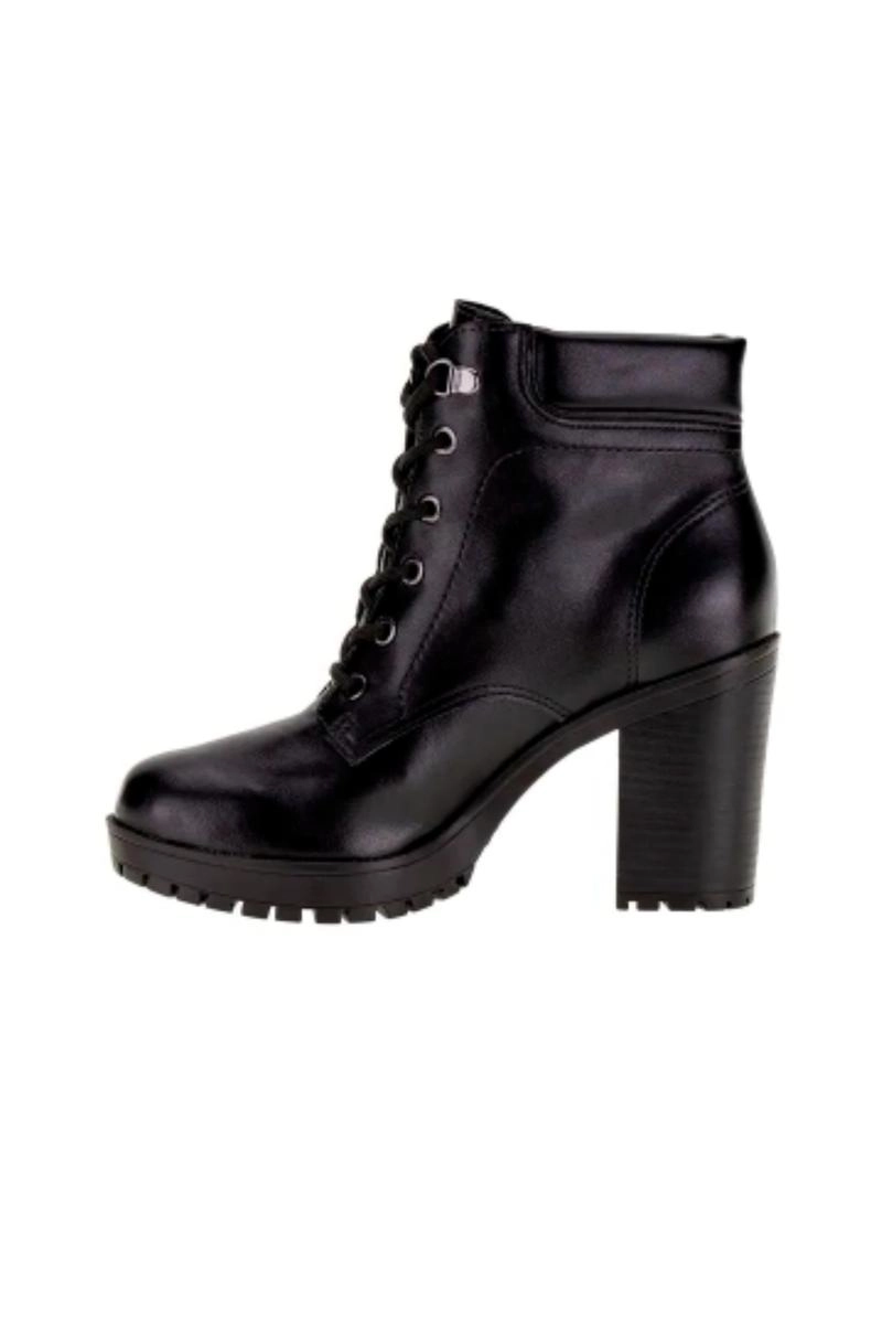 Bota Via Marte Salto Alto Tratorado Feminino Dark Black Bota Via Marte Salto Alto Tratorado Feminino Dark Black