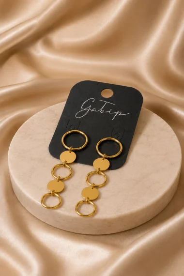 Brinco Feminino Dourado Gabip