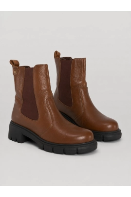 Produto - Bota Gabip Coturno De Couro Feminina Café