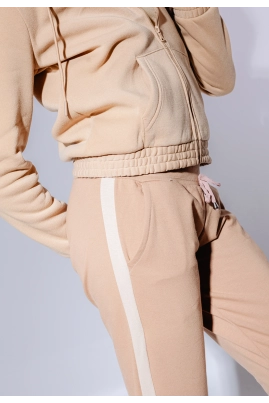 Calça Feminina Moletinho Punho Listra Uoma