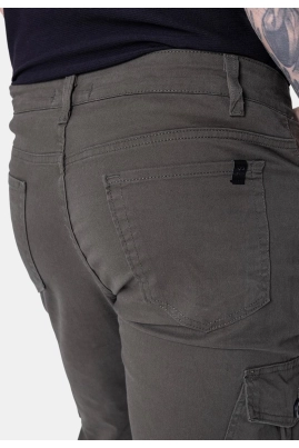 Calça Max Denim Cargo Sarja Masculina Verde Calça Max Denim Cargo Sarja Masculina Verde