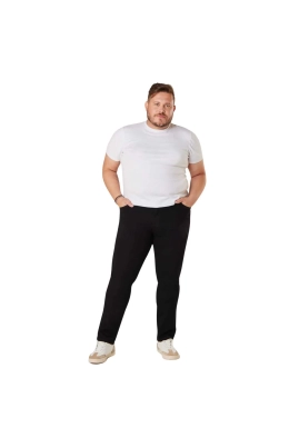 Calça Max Denim Sarja Red Plus Size Masculina Preta Calça Max Denim Sarja Red Plus Size Masculina Preta