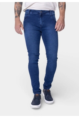 Calça Pitt Skinny Masculina Jeans Médio