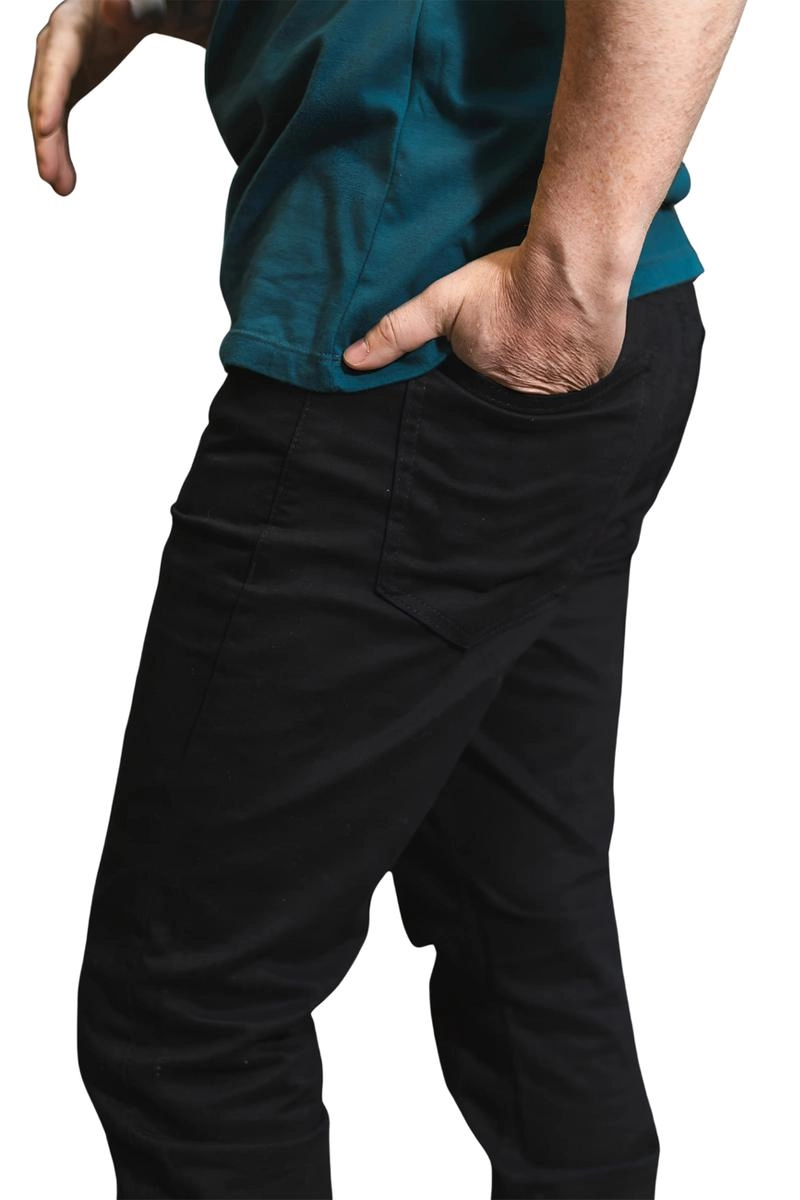 Calça Vilejack Sarja Bred Masculina Preta Calça Vilejack Sarja Bred Masculina Preta