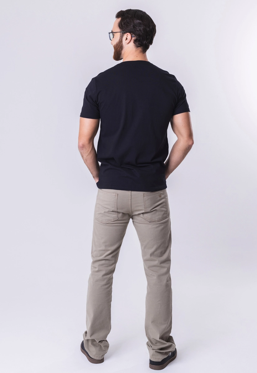 Calça Vilejack Sarja Masculina Caqui Calça Vilejack Sarja Masculina Caqui