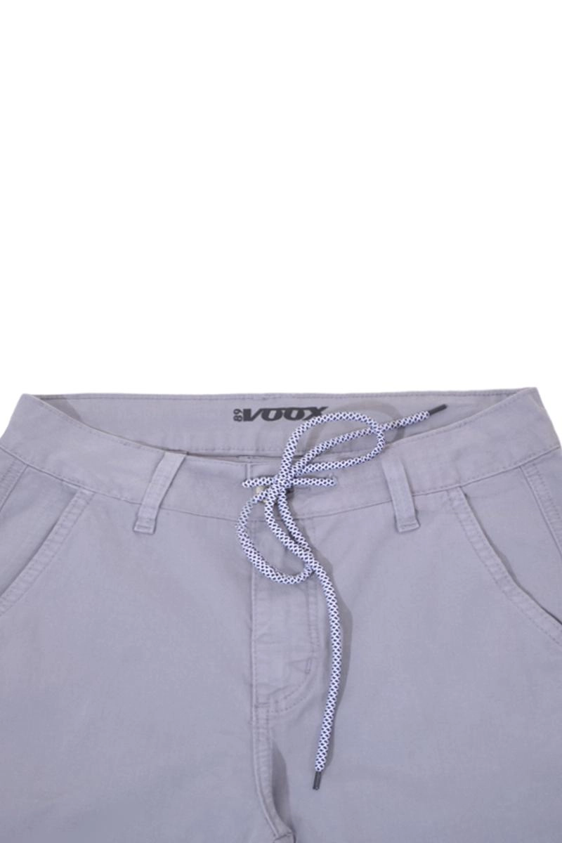 Calça Voox Cargo Sarja Feminina Cinza
