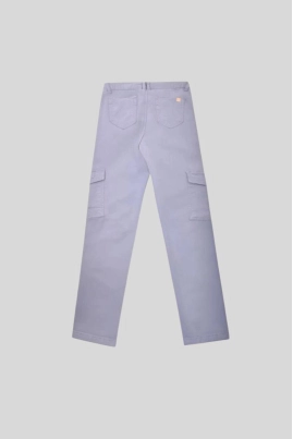 Calça Voox Cargo Sarja Feminina Cinza Calça Voox Cargo Sarja Feminina Cinza