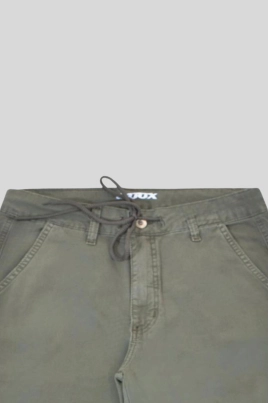 Calça Voox Cargo Sarja Feminina Verde Militar Calça Voox Cargo Sarja Feminina Verde Militar