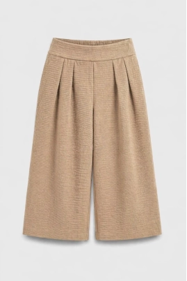 Calça Coccinelle Wide Leg Infantil Feminina Bege Calça Coccinelle Wide Leg Infantil Feminina Bege